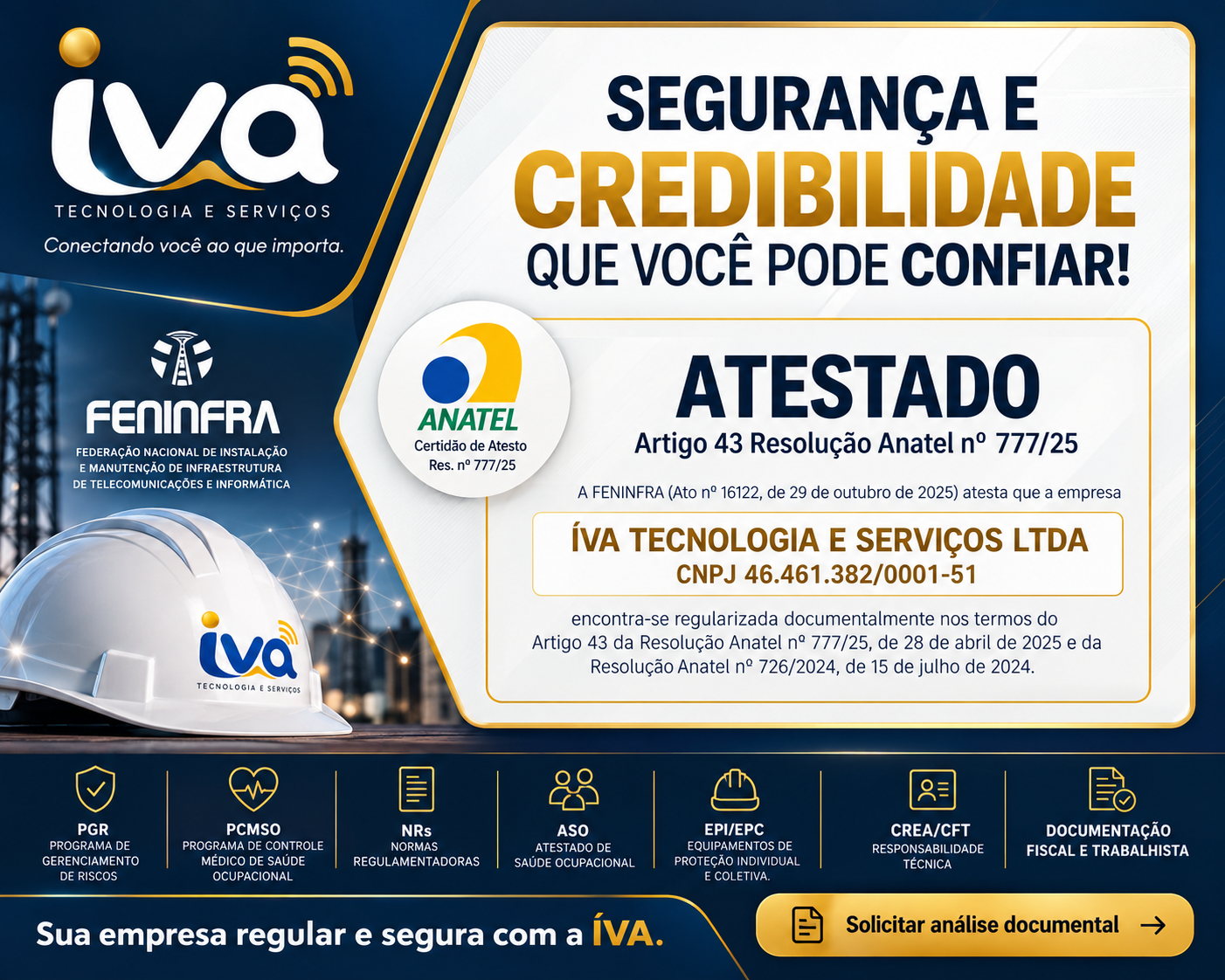 FENINFRA e Atesto de Regularidade